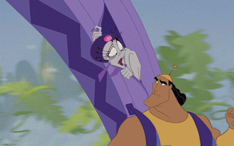 emperors new groove shrug GIF
