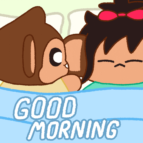 Good Morning Hello GIF by Chimpers