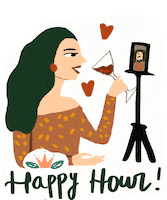 Disfrutar Happy Hour GIF by Ilustrisima