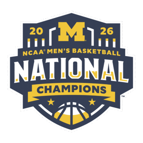 Go Blue Michigan Basketball Sticker by Michigan Athletics