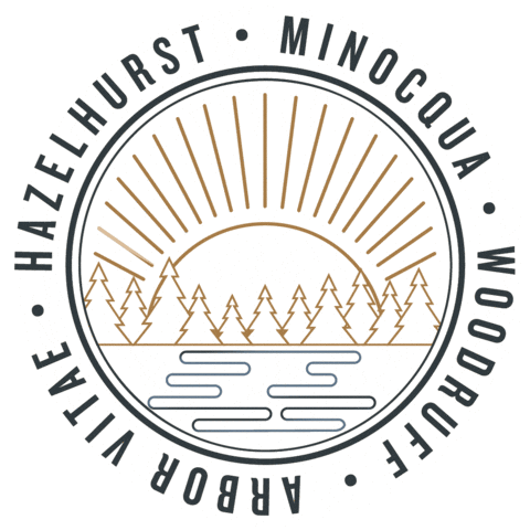 Wisconsin Wi Sticker by Let's Minocqua