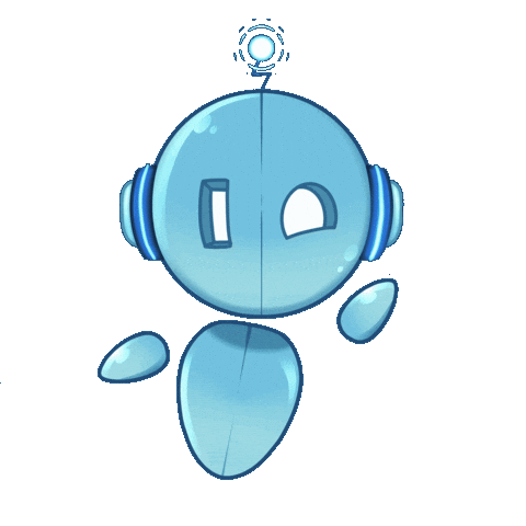 Happy Robot Sticker by Mr.io Games
