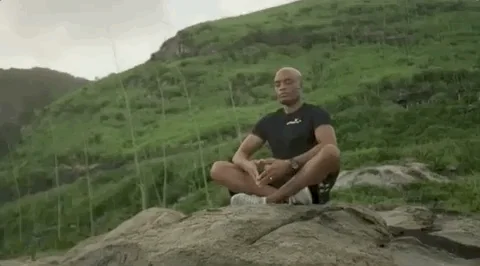 Meditating Anderson Silva GIF