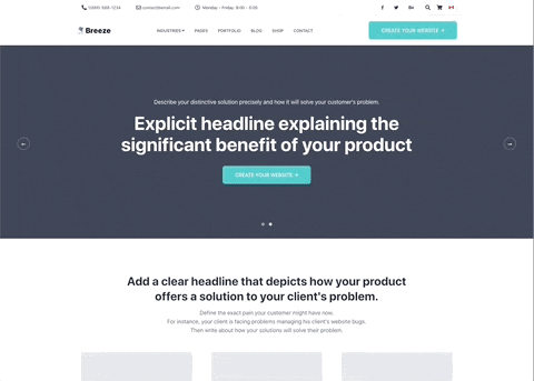 gif site web navigation