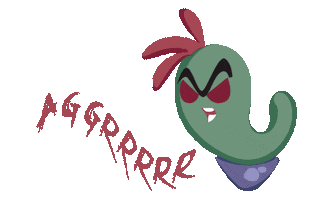 Angry Plant Sticker