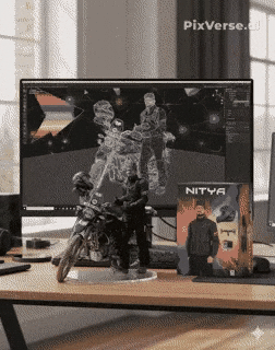 3D Action Figurine GIF