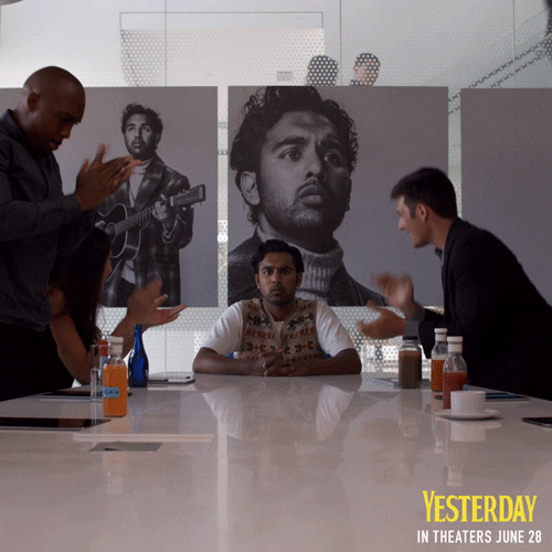 YesterdayMovie clap congratulations meeting the beatles GIF