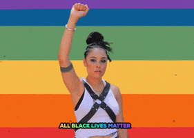 Black Lives Matter Rainbow GIF by Tangina Stone