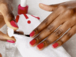 essie shiny manicure nail polish glossy GIF