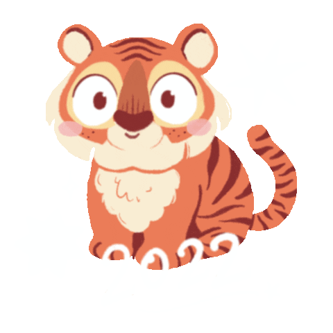 New Year Tiger Sticker