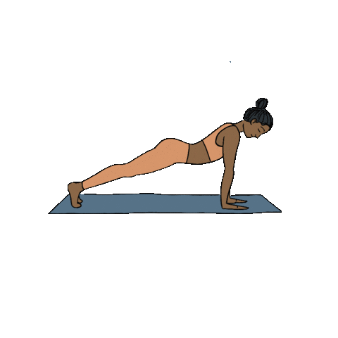 Downward Dog Yoga Sticker by Tee Ansell