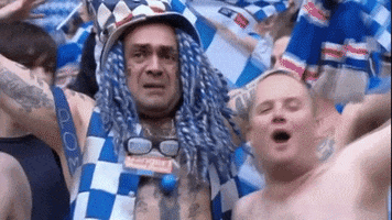 fans chant GIF by Portsmouth Football Club