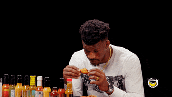 Jimmy Butler Wings GIF by First We Feast: Hot Ones