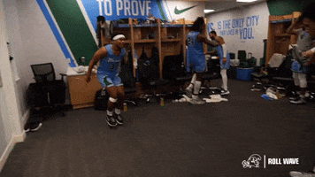 Celebrate College Basketball GIF by GreenWave