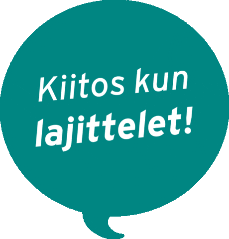 Recycle Recycling Sticker by KiitosKunLajittelet