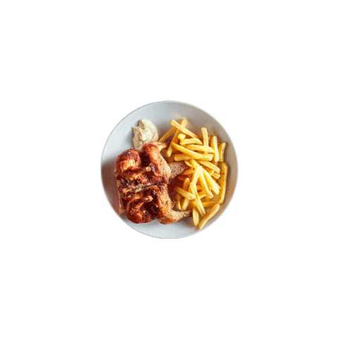 Chicken Patatine Sticker by Dynameet