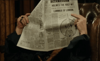 reveal newspaper GIF by Holmes & Watson