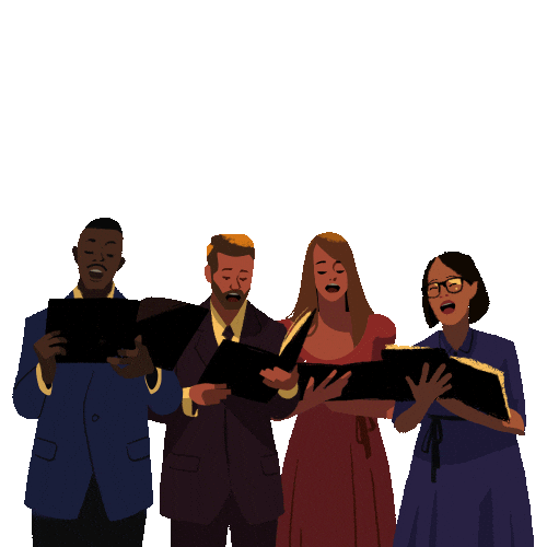 Christmas Choir Sticker by VIMNEMEAA for iOS & Android GIPHY