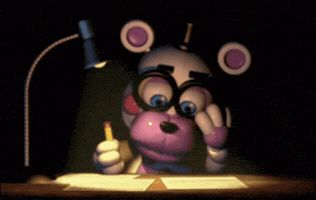 Studying Five Nights At Freddys GIF