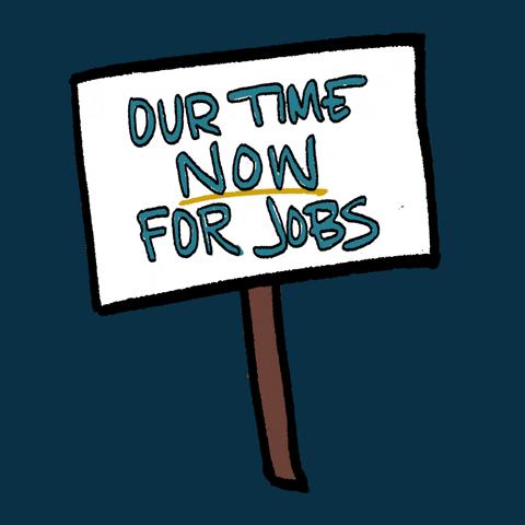 Job Protest GIF by Creative Courage
