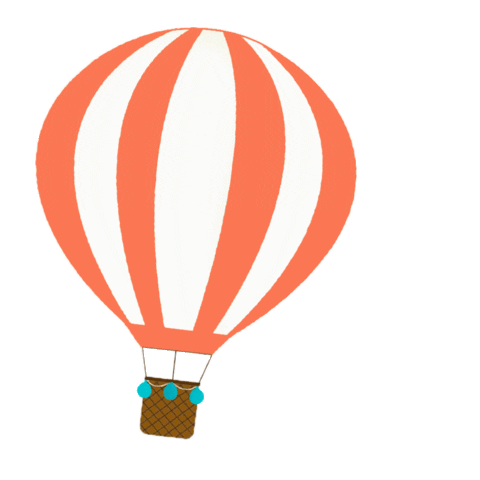 Hot Air Balloon Blogger Sticker by Viaggio senza scalo