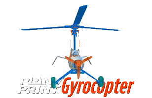 Rc Gyrocopter Sticker by planeprint