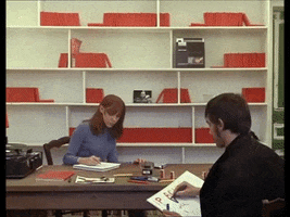 Jean-Luc Godard Writing GIF by Arrow Academy