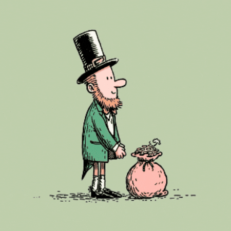 St Patricks Day Gold GIF by Brzzy