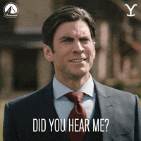 Listen Paramount Network GIF by Yellowstone