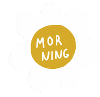 Good Morning Flower Sticker by Sasa Khalisa