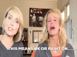 Right On Ok GIF by Chicks on the Right