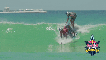 redbull surfing hawaii red bull wipeout GIF