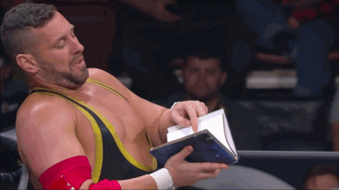 Read Colt Cabana GIF by ALL ELITE WRESTLING content readability