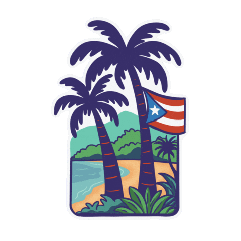 Puerto Rico Beach Sticker