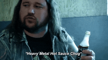 Hot Sauce Chug GIF by Municipal Waste