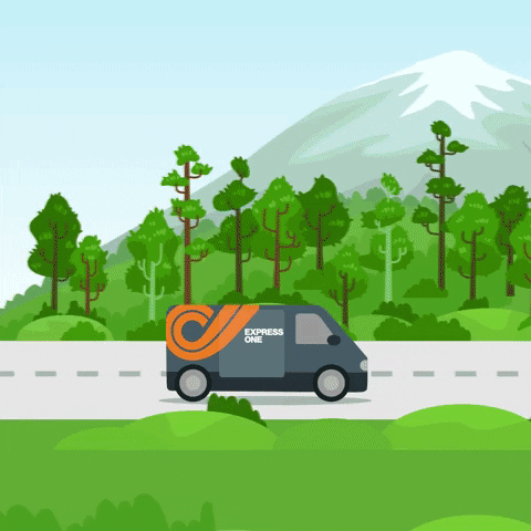 expressonehungary car delivery drive package GIF