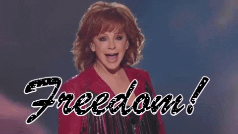 Freedom GIF by Reba McEntire - Find & Share on GIPHY