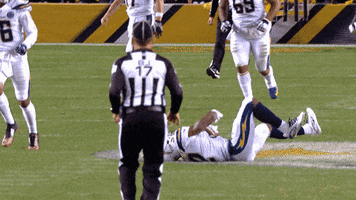 Celebration Pointing GIF by Los Angeles Chargers