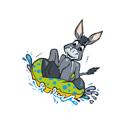 Donkey Mony Sticker by Monínec
