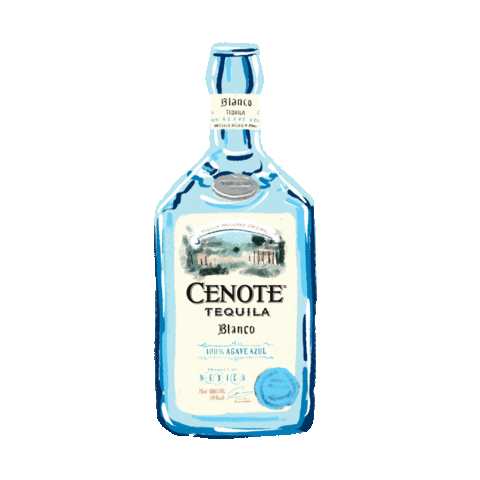Bottle Paloma Sticker by Cenote Tequila