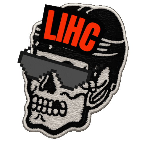 Ice Cold Hockey Helmet Sticker by LongIslandHockeyCo