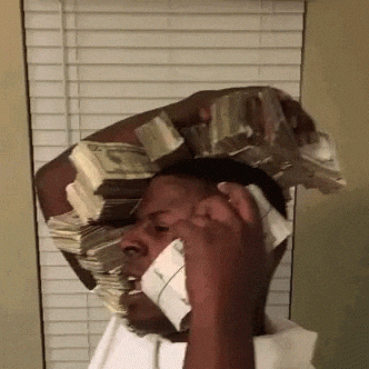 Je suis au téléphone avec mes billets !