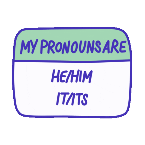 Trans Pronouns Sticker by Unpopular Cartoonist