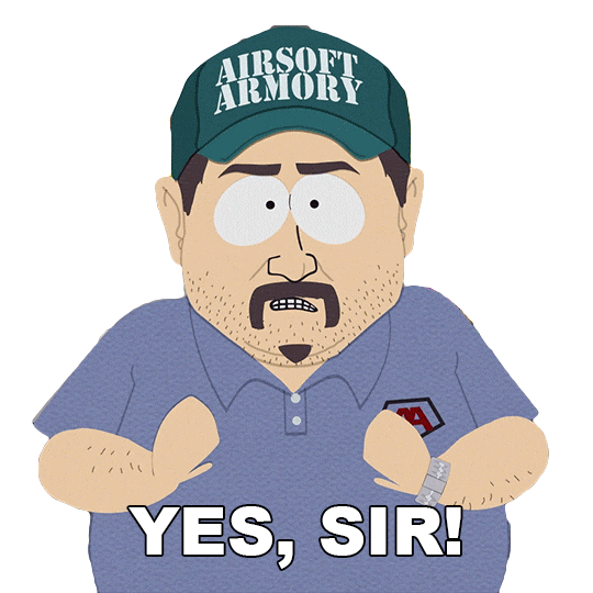 Sir Yes Sticker by South Park