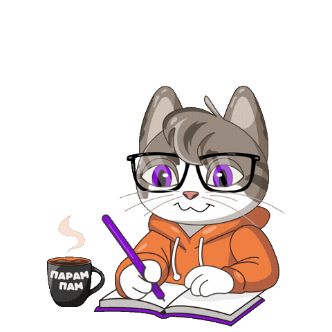 Studying Coffee Break Sticker