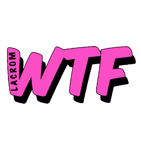 Wtf Sticker by Lacrom