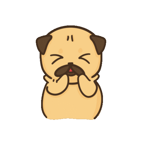 Pug Grumpydog Sticker