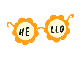 Sunglasses Hello Sticker