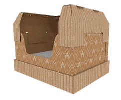 Recycle Cardboard Sticker by Kitty Poo Club