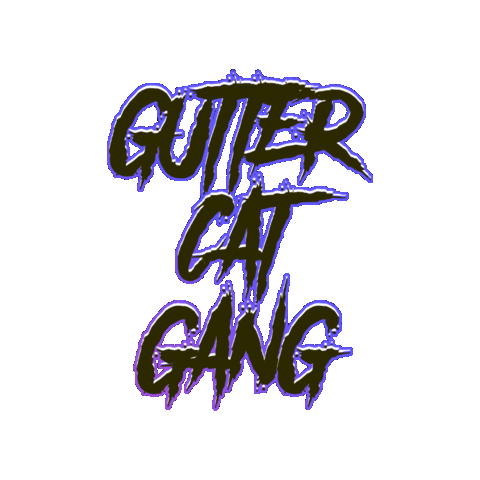 Logo Gang Sign Sticker by Gutter Cat Gang